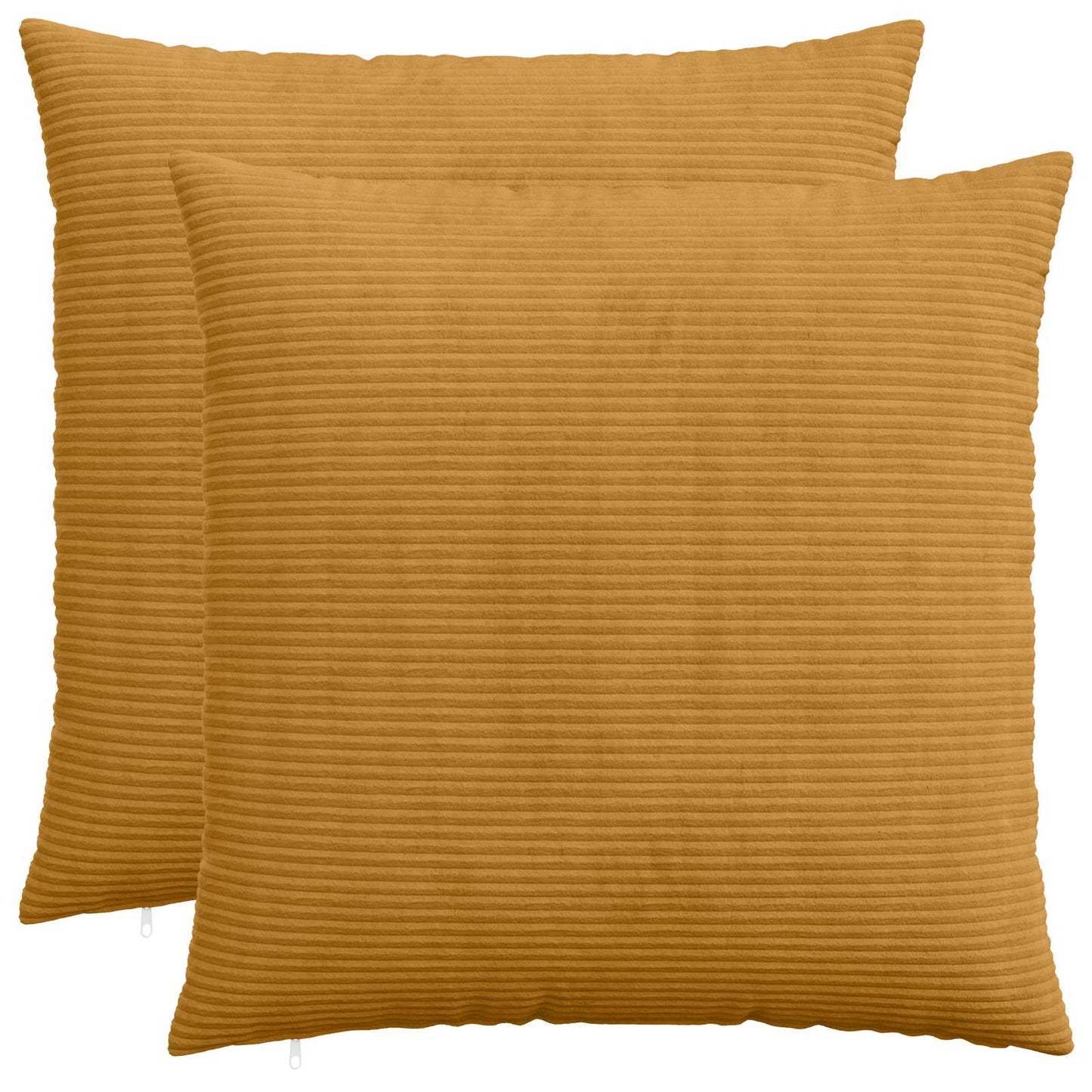 Pudebetræk 2 pcs HEERLEN Gul 80 x 80 cm cordfløjl