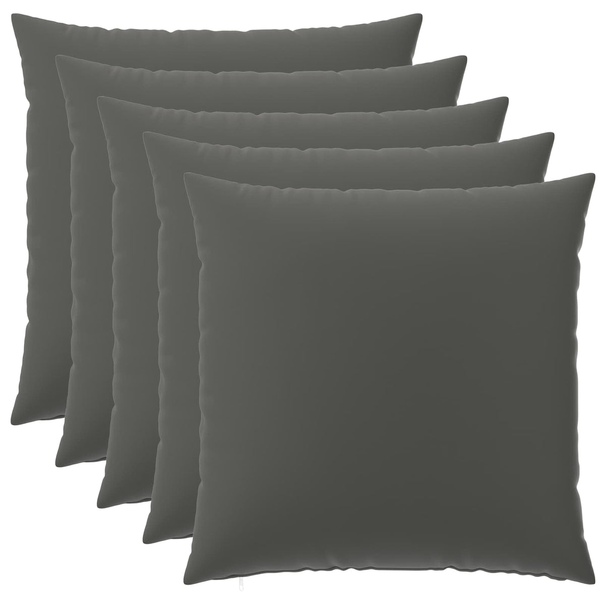 Pudebetræk 6 pcs HEERLEN Antracit 80 x 80 cm Polyester