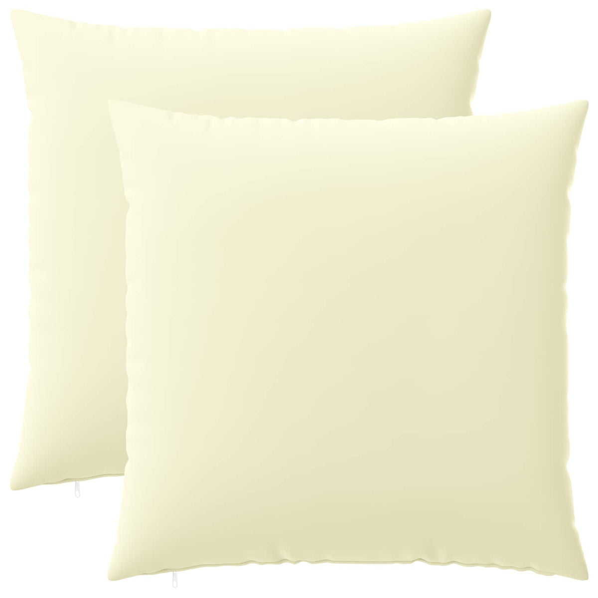 Pudebetræk 2 pcs HEERLEN Cremefarvet 80 x 80 cm Polyester