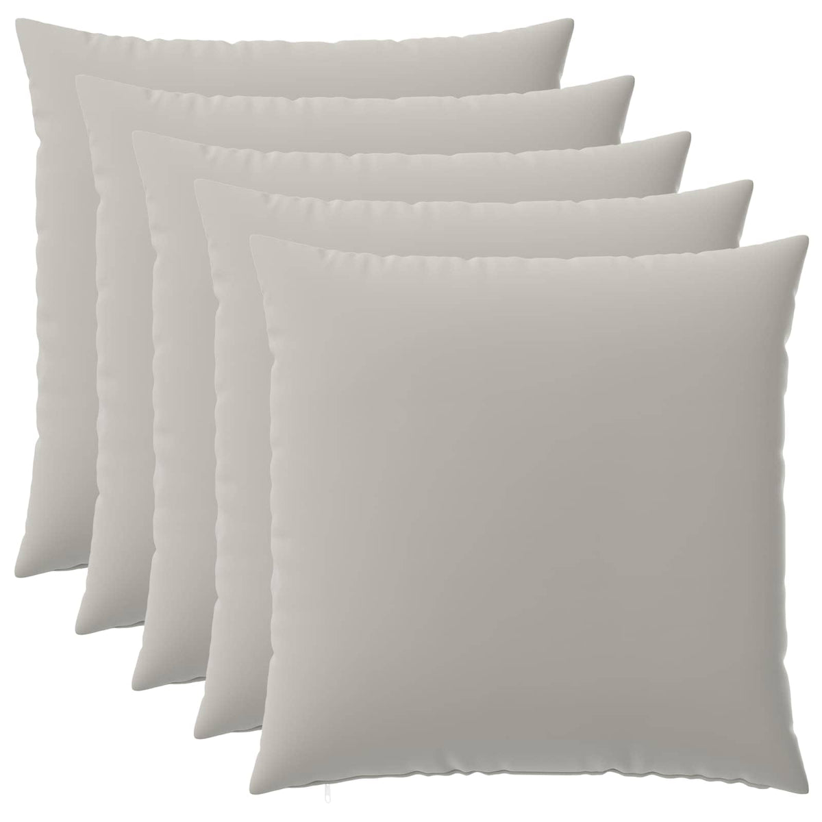 Pudebetræk 6 pcs HEERLEN Grå 80 x 80 cm Polyester