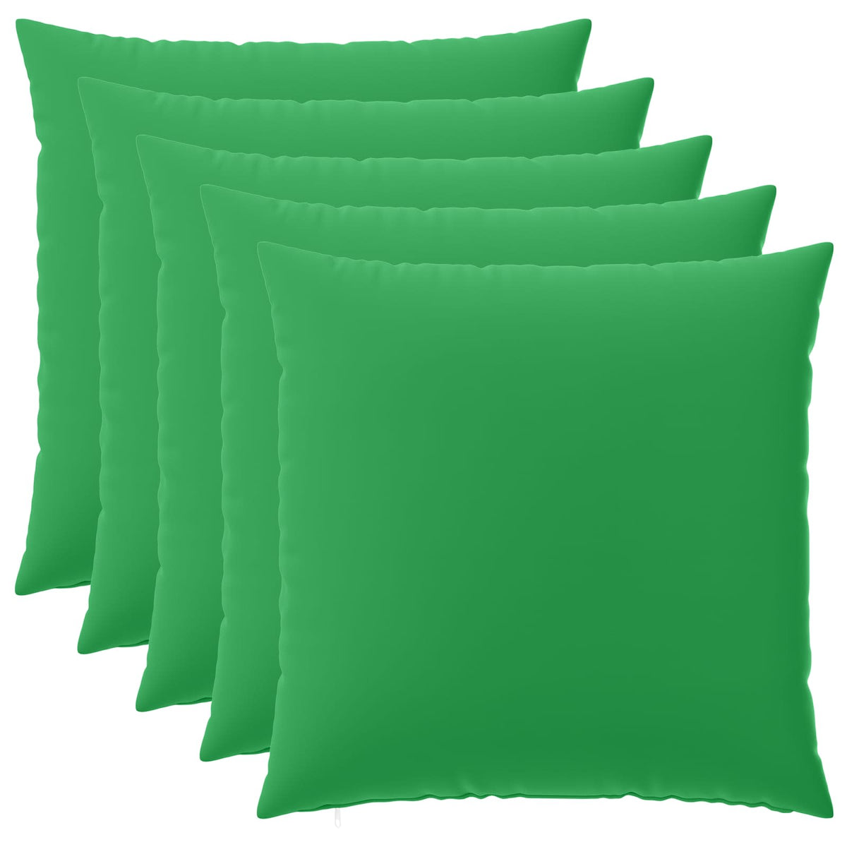 Pudebetræk 6 pcs HEERLEN Grøn 80 x 80 cm Polyester