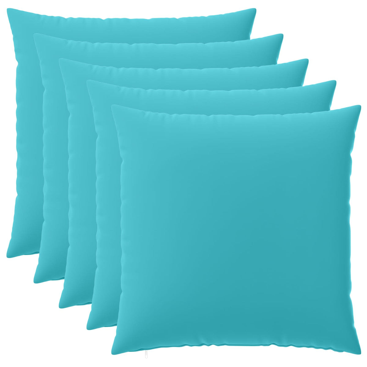 Pudebetræk 6 pcs HEERLEN Turkis 80 x 80 cm Polyester