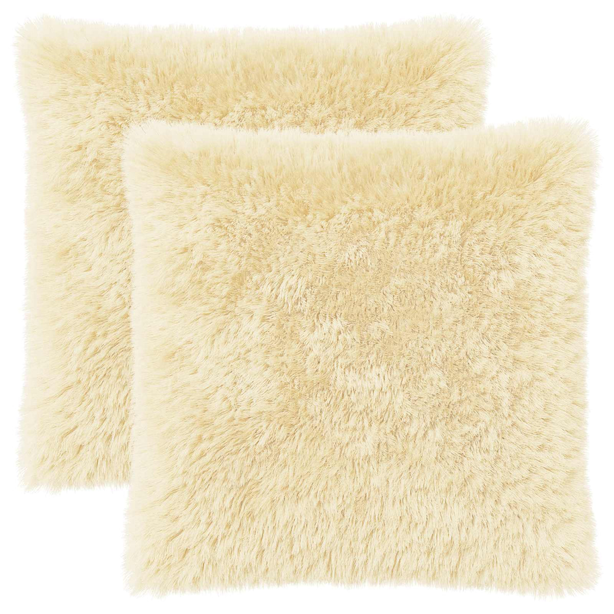 Pudebetræk 2 pcs HEERLEN Cremefarvet 80 x 80 cm PV Fleece