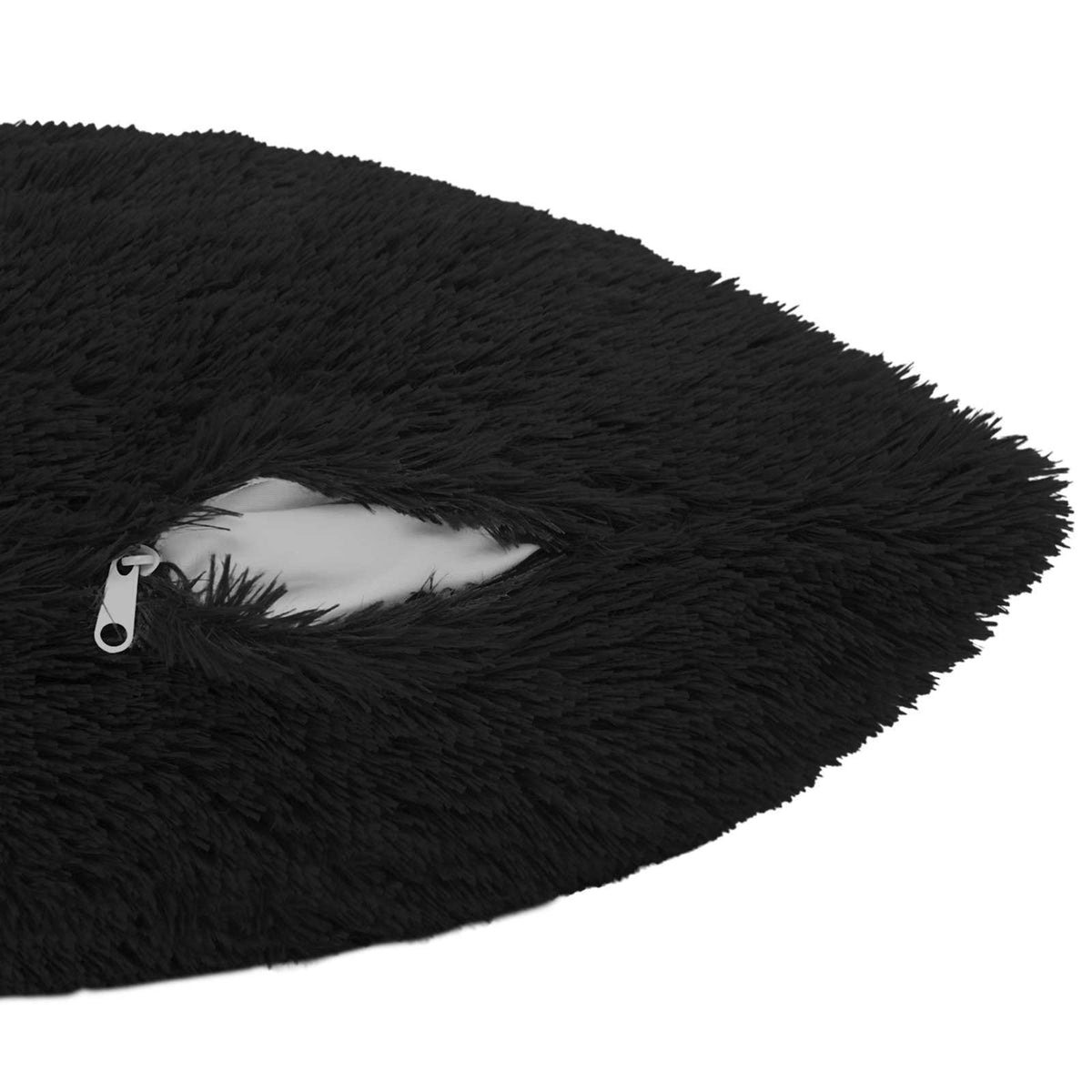 Pudebetræk 2 pcs HEERLEN Sort 80 x 80 cm PV Fleece
