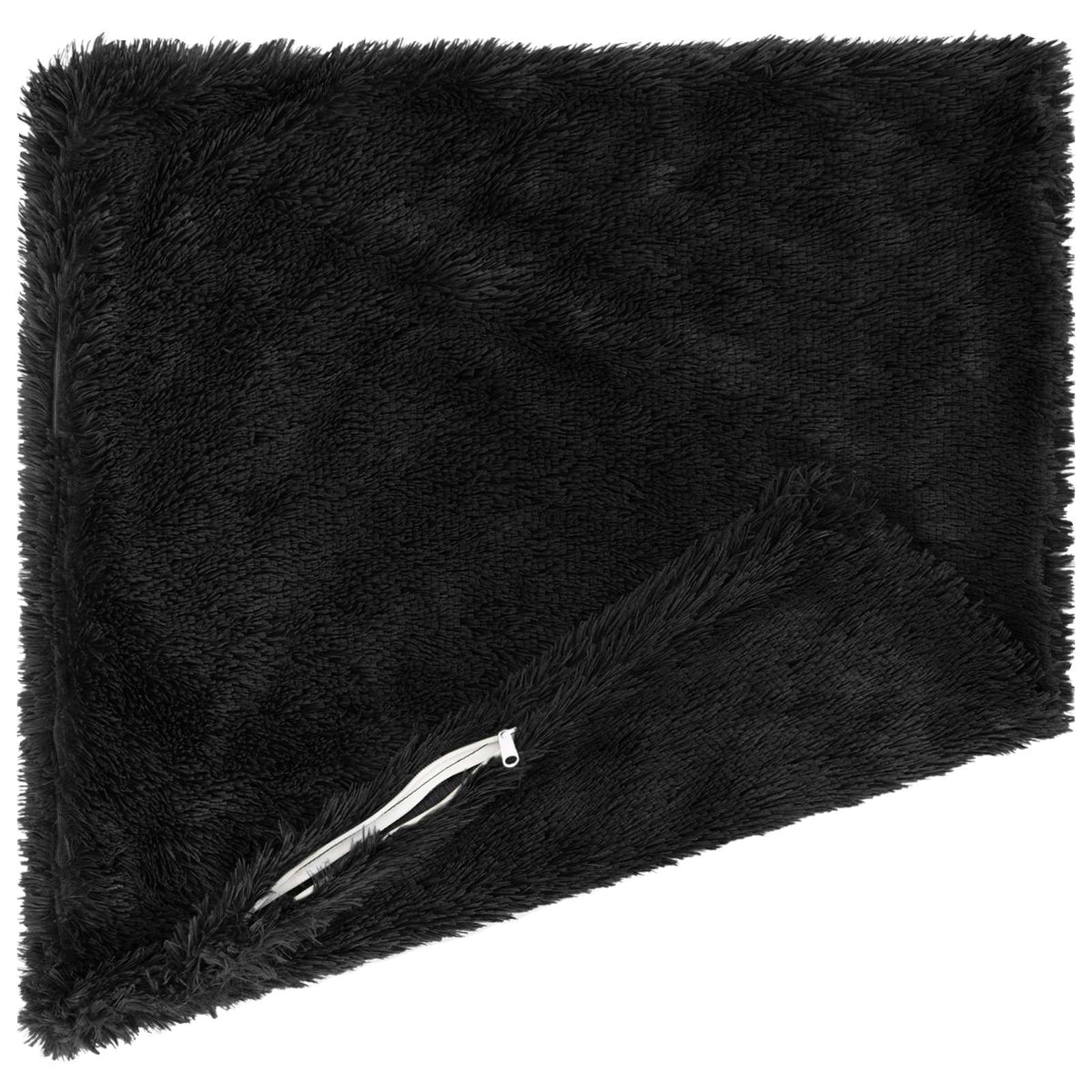 Pudebetræk 2 pcs HEERLEN Sort 80 x 80 cm PV Fleece