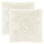 Pudebetræk 2 pcs HEERLEN Hvid 80 x 80 cm PV Fleece