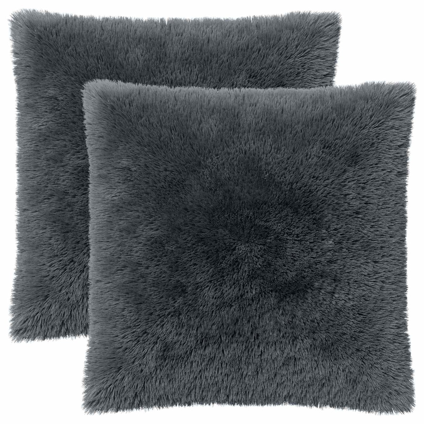 Pudebetræk 2 pcs HEERLEN Antracit 80 x 80 cm PV Fleece