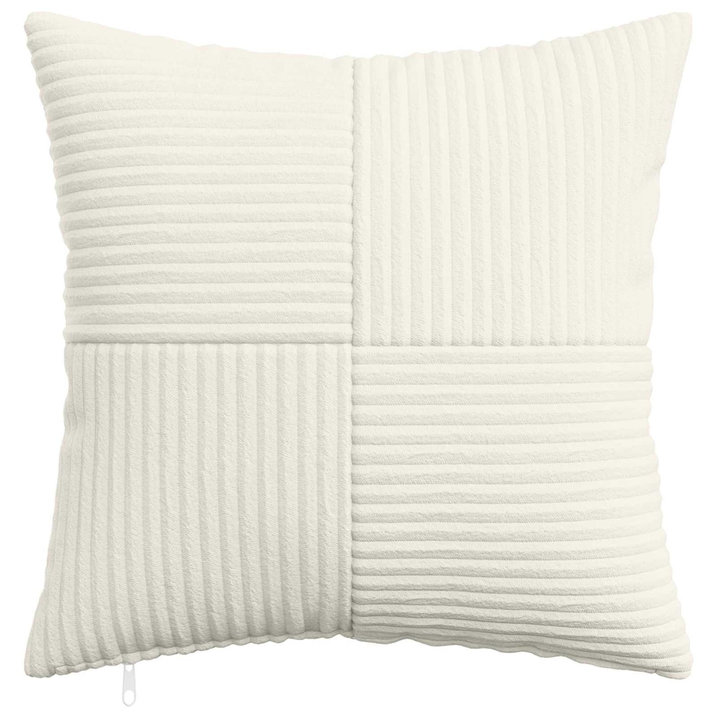 Pudebetræk 2 pcs ALMELO Cremefarvet 30 x 30 cm cordfløjl