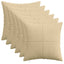 Pudebetræk 6 pcs ALMELO Grågrøn 30 x 30 cm cordfløjl