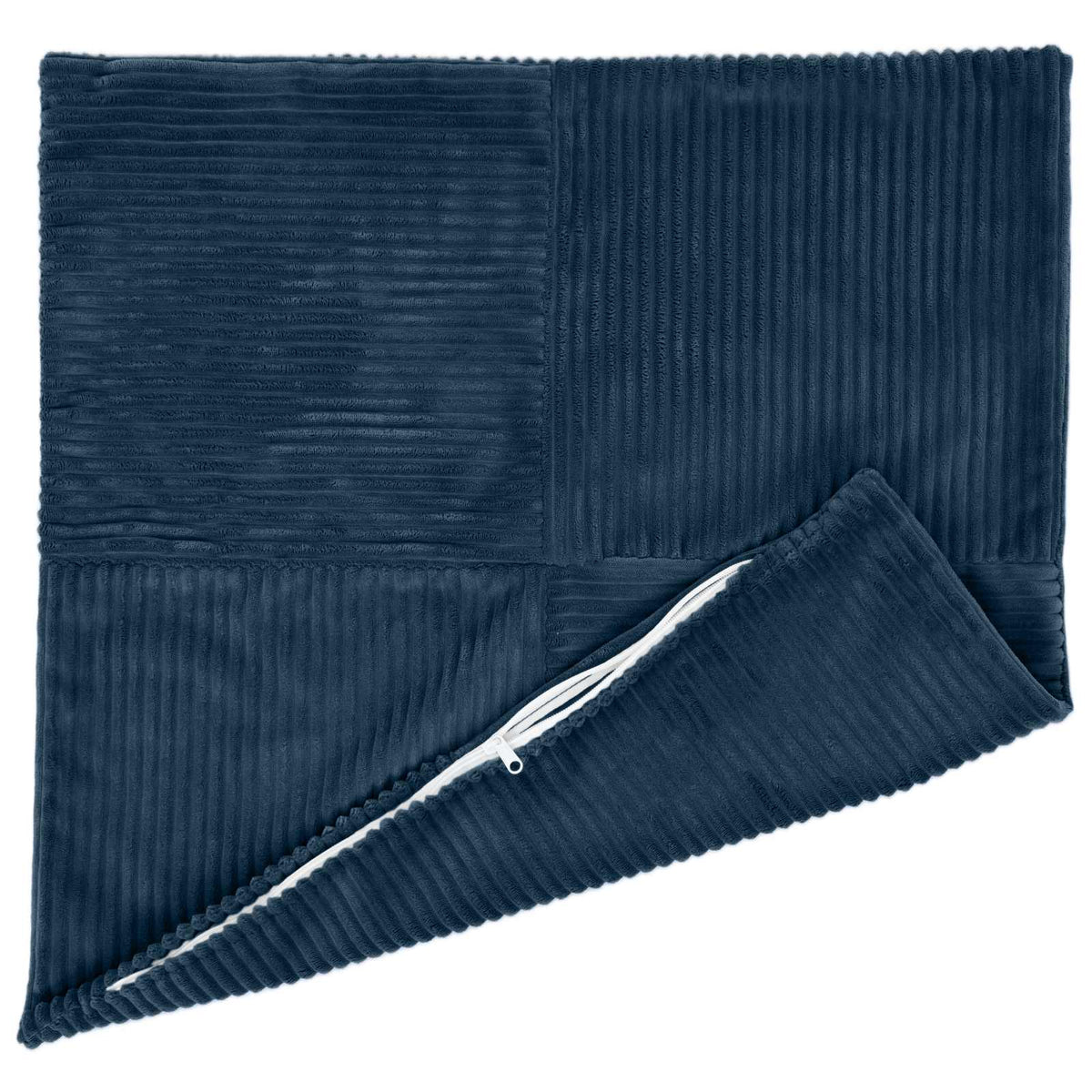 Pudebetræk 2 pcs ALMELO Mørkeblå 30 x 30 cm cordfløjl