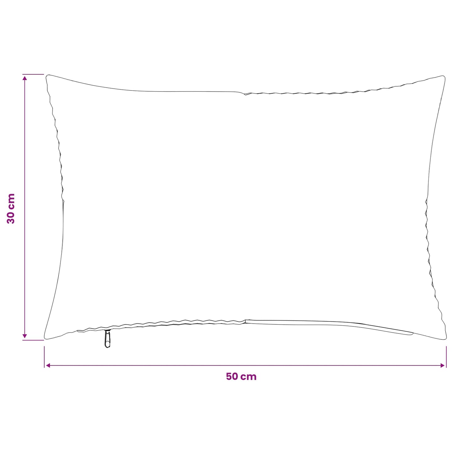 Pudebetræk 2 pcs ALMELO Grågrøn 30 x 50 cm cordfløjl