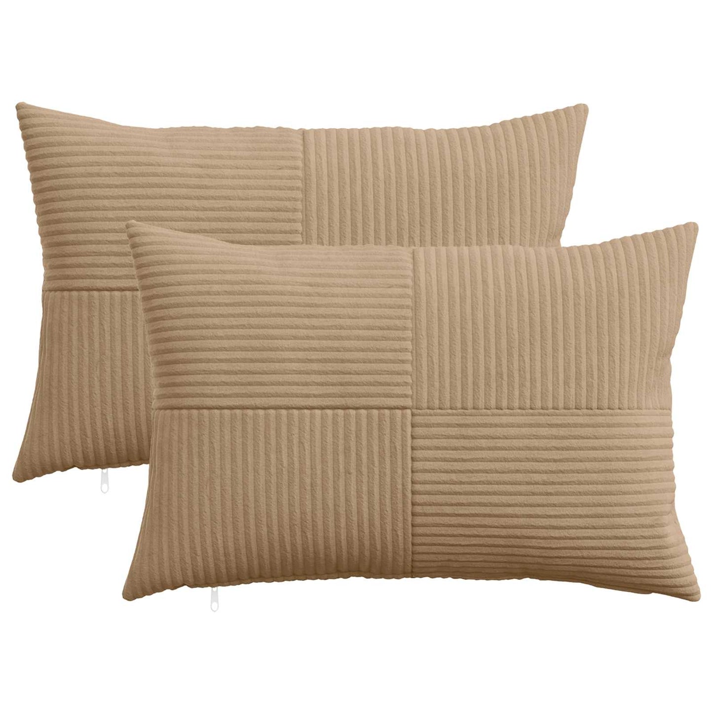 Pudebetræk 2 pcs ALMELO Brun 30 x 50 cm cordfløjl