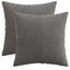 Pudebetræk 2 pcs ALMELO Mørkegrå 35 x 35 cm cordfløjl