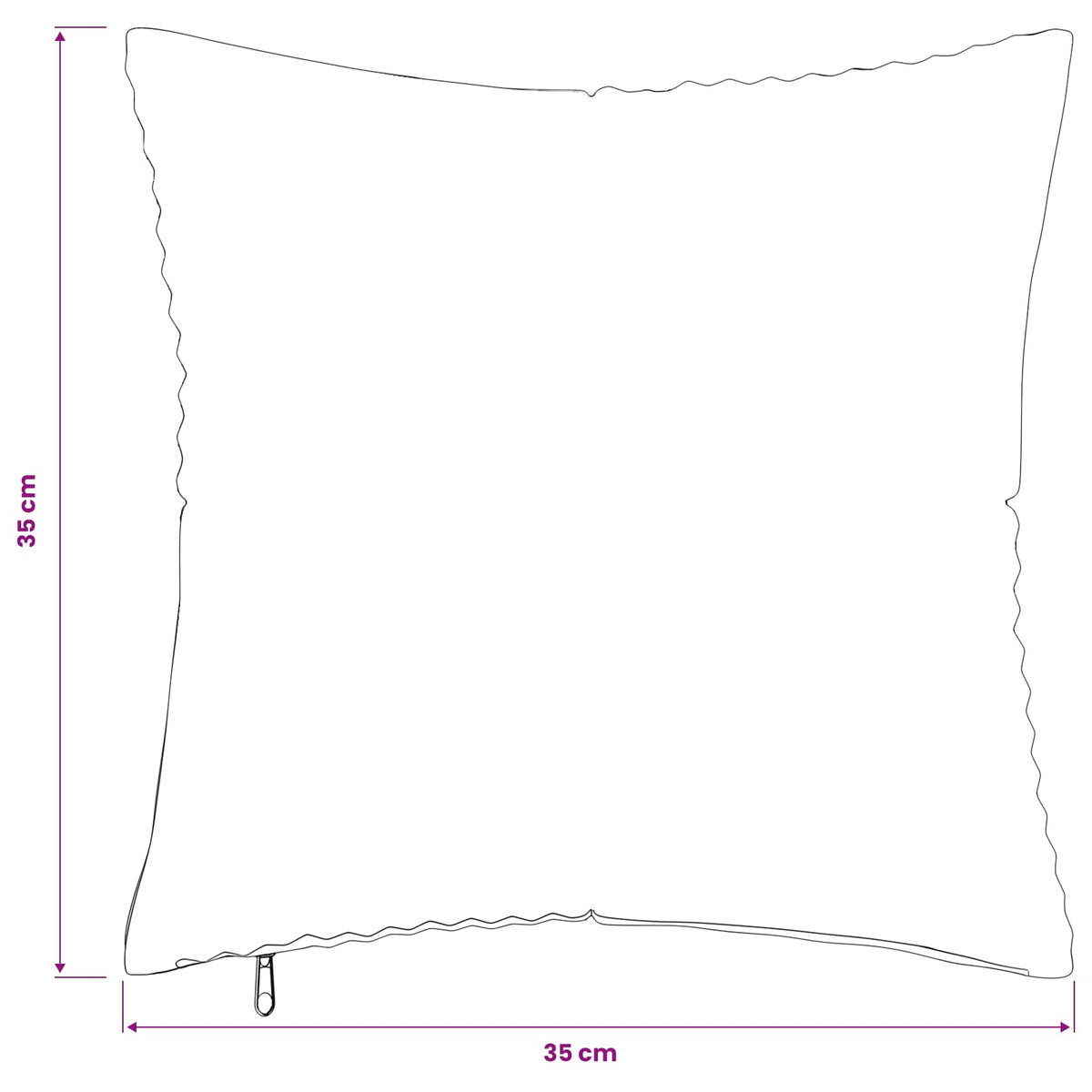Pudebetræk 2 pcs ALMELO Gråbrun 35 x 35 cm cordfløjl