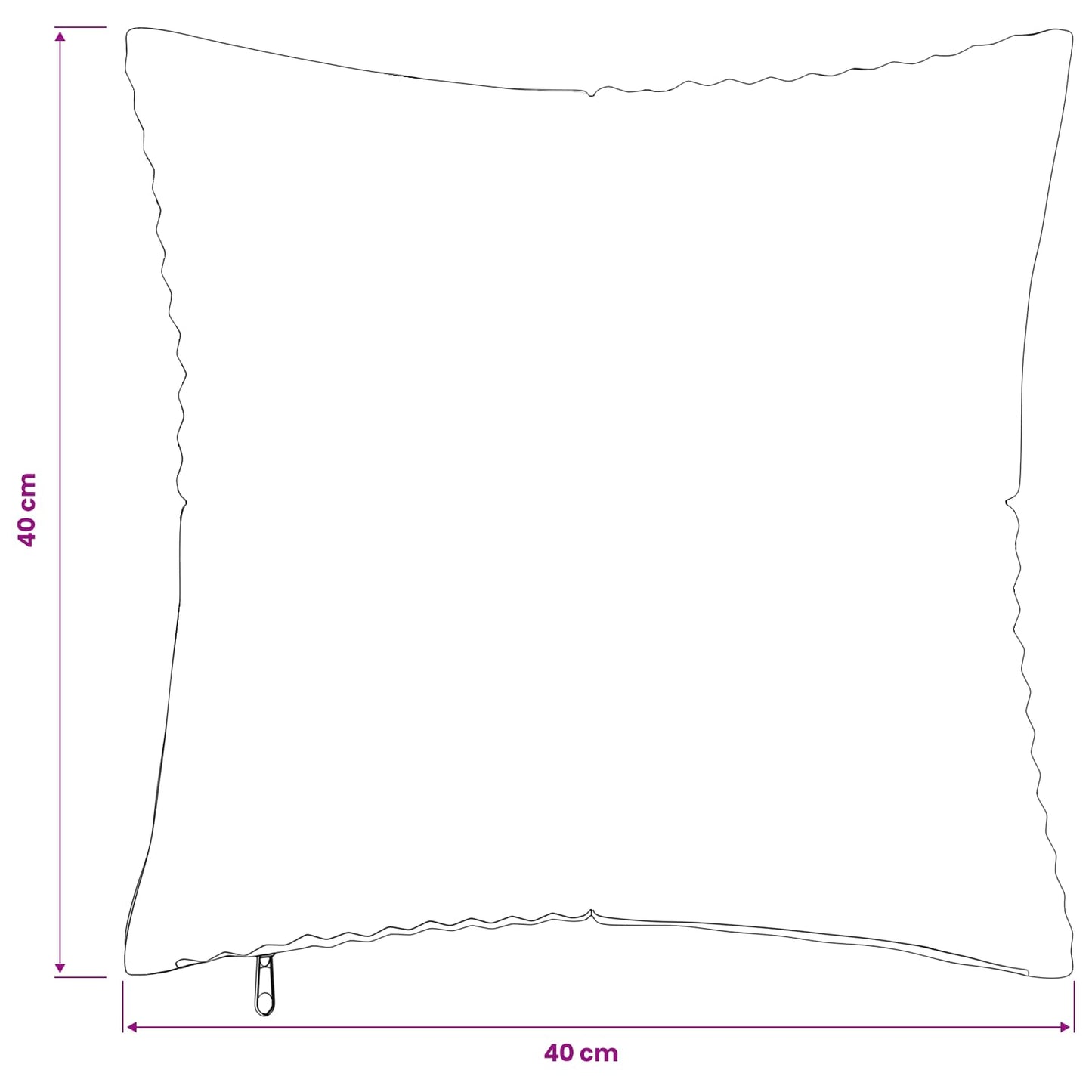 Pudebetræk 12 pcs ALMELO Gråbrun 40 x 40 cm cordfløjl