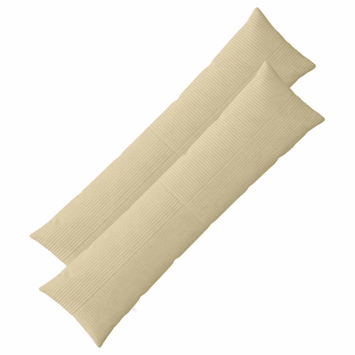 Pudebetræk 2 pcs ALMELO Grågrøn 40 x 145 cm cordfløjl