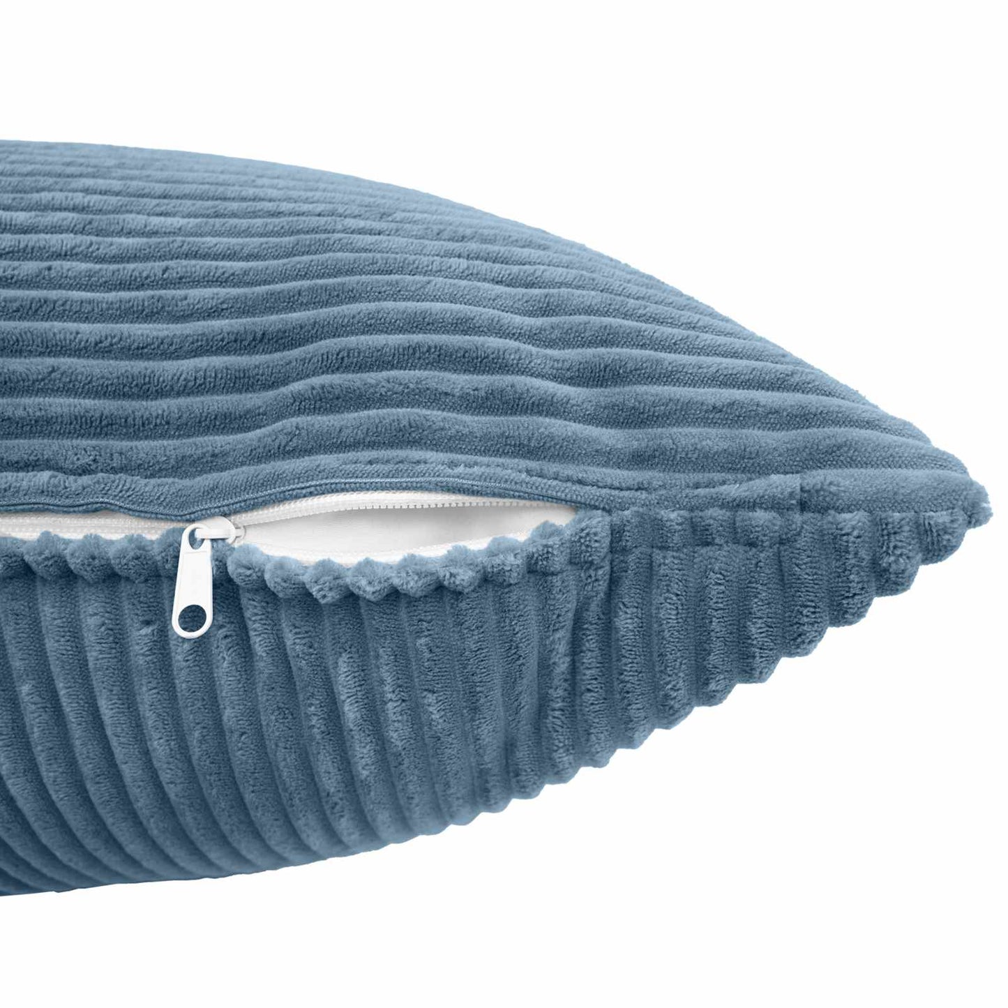 Pudebetræk 2 pcs ALMELO Blå 40 x 145 cm cordfløjl