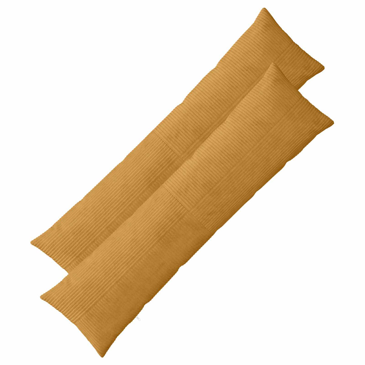 Pudebetræk 2 pcs ALMELO Gul 40 x 145 cm cordfløjl