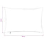 Pudebetræk 6 pcs ALMELO Mørkegrå 40 x 60 cm cordfløjl
