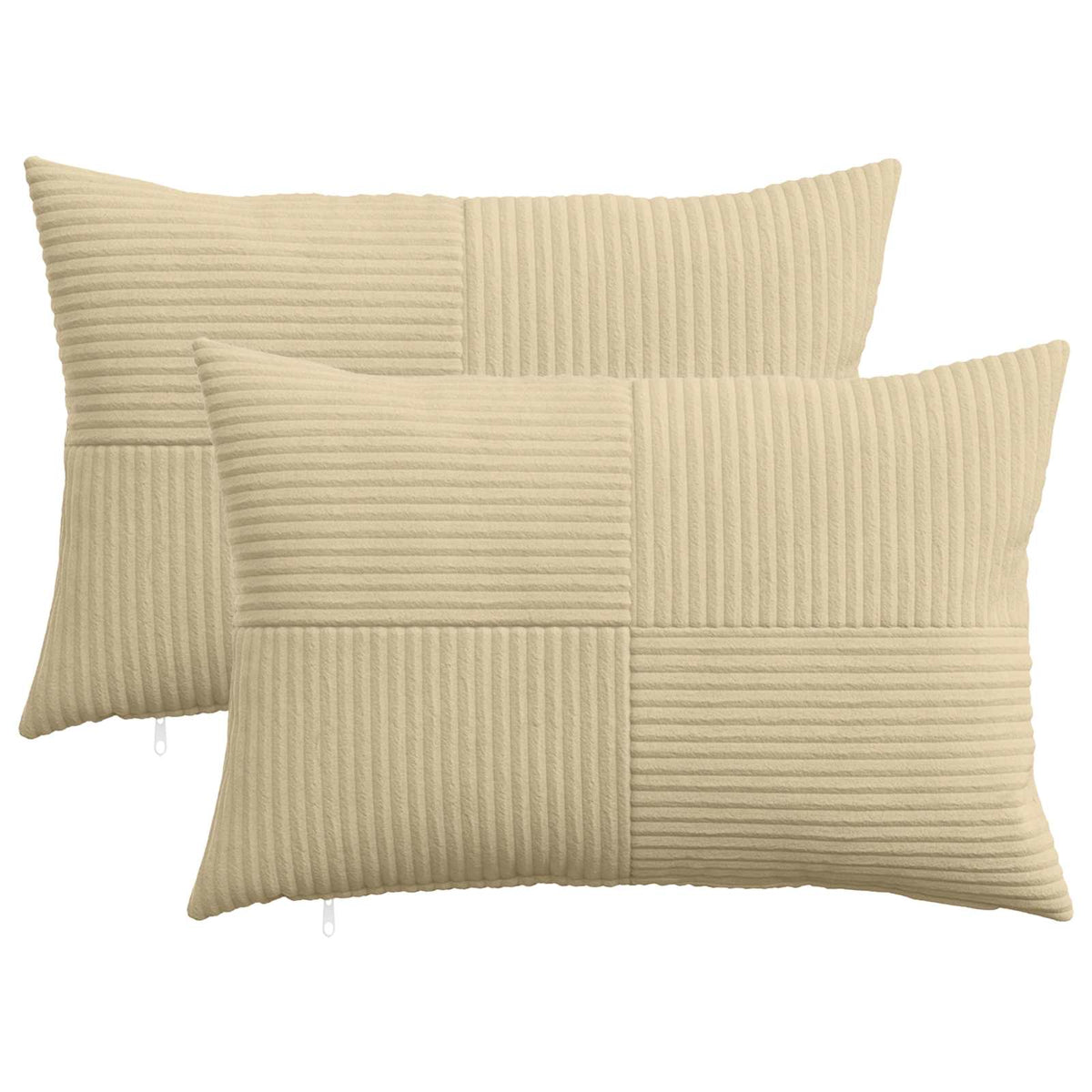 Pudebetræk 2 pcs ALMELO Grågrøn 40 x 60 cm cordfløjl