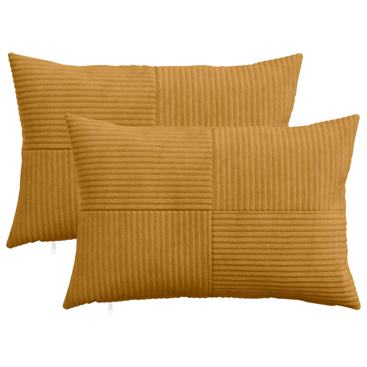 Pudebetræk 2 pcs ALMELO Gul 40 x 60 cm cordfløjl