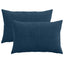 Pudebetræk 2 pcs ALMELO Mørkeblå 40 x 60 cm cordfløjl