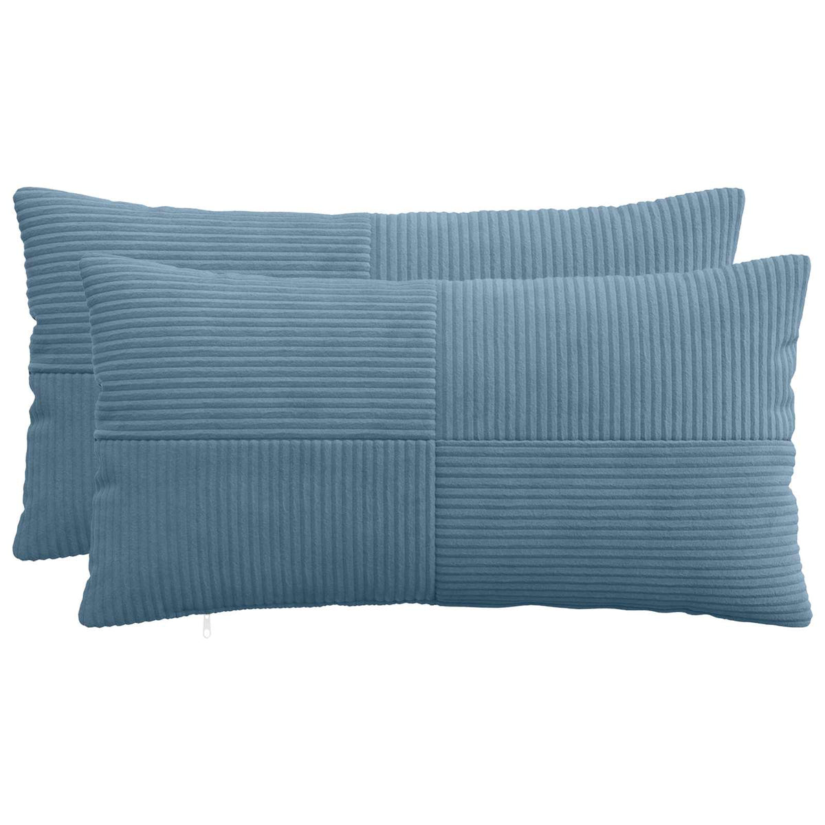 Pudebetræk 2 pcs ALMELO Blå 40 x 70 cm cordfløjl