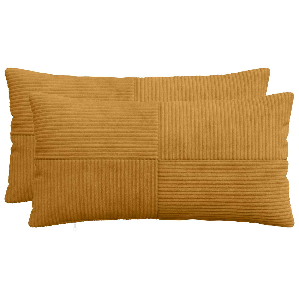 Pudebetræk 2 pcs ALMELO Gul 40 x 70 cm cordfløjl