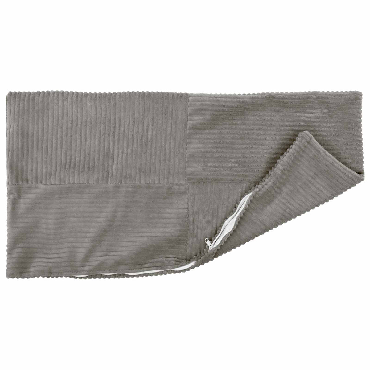 Pudebetræk 6 pcs ALMELO Lysegrå 40 x 80 cm cordfløjl