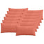Pudebetræk 12 pcs ALMELO Rød orange 40 x 80 cm cordfløjl