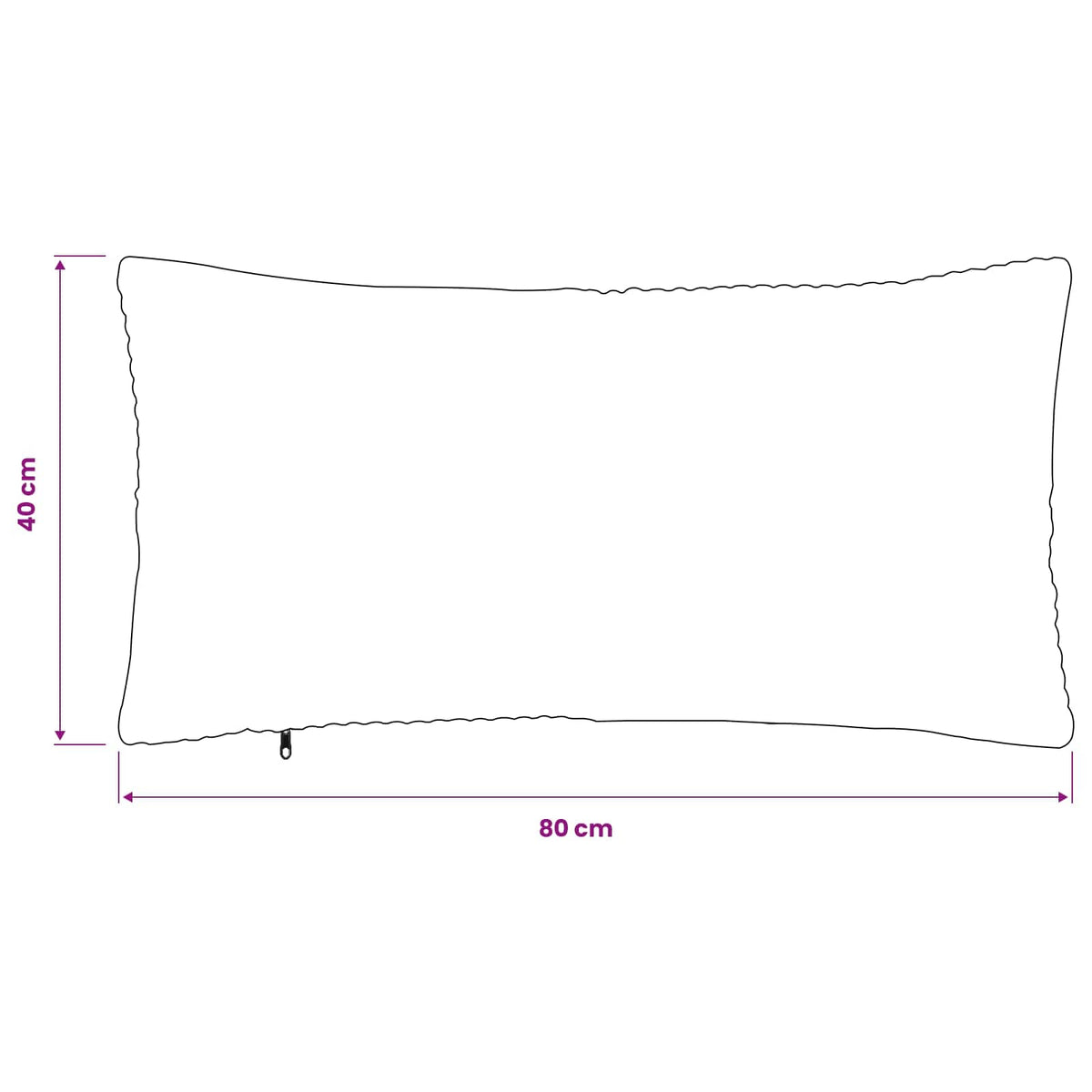 Pudebetræk 12 pcs ALMELO Blå 40 x 80 cm cordfløjl
