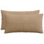 Pudebetræk 2 pcs ALMELO Brun 40 x 80 cm cordfløjl