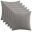 Pudebetræk 6 pcs ALMELO Lysegrå 45 x 45 cm cordfløjl