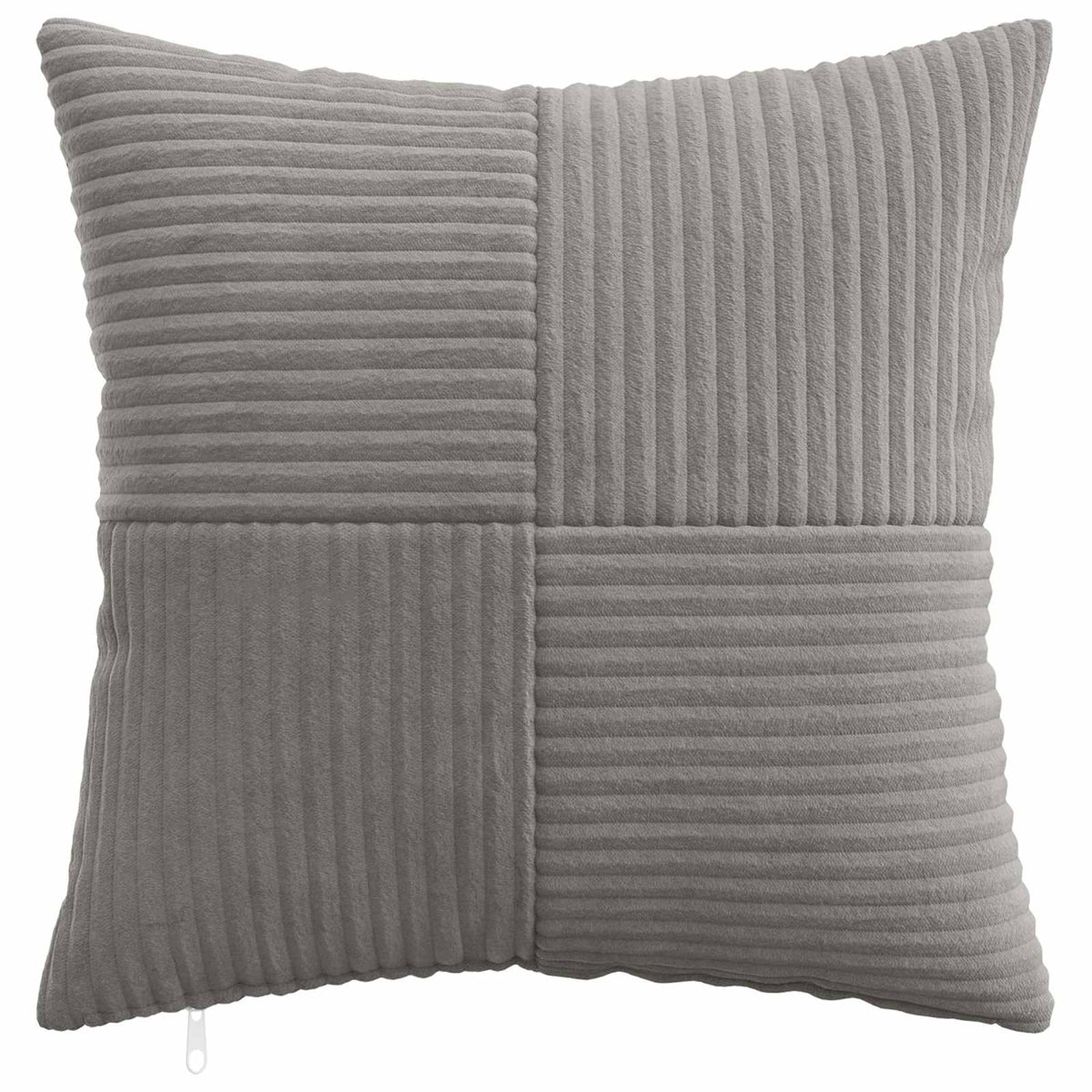 Pudebetræk 6 pcs ALMELO Lysegrå 45 x 45 cm cordfløjl
