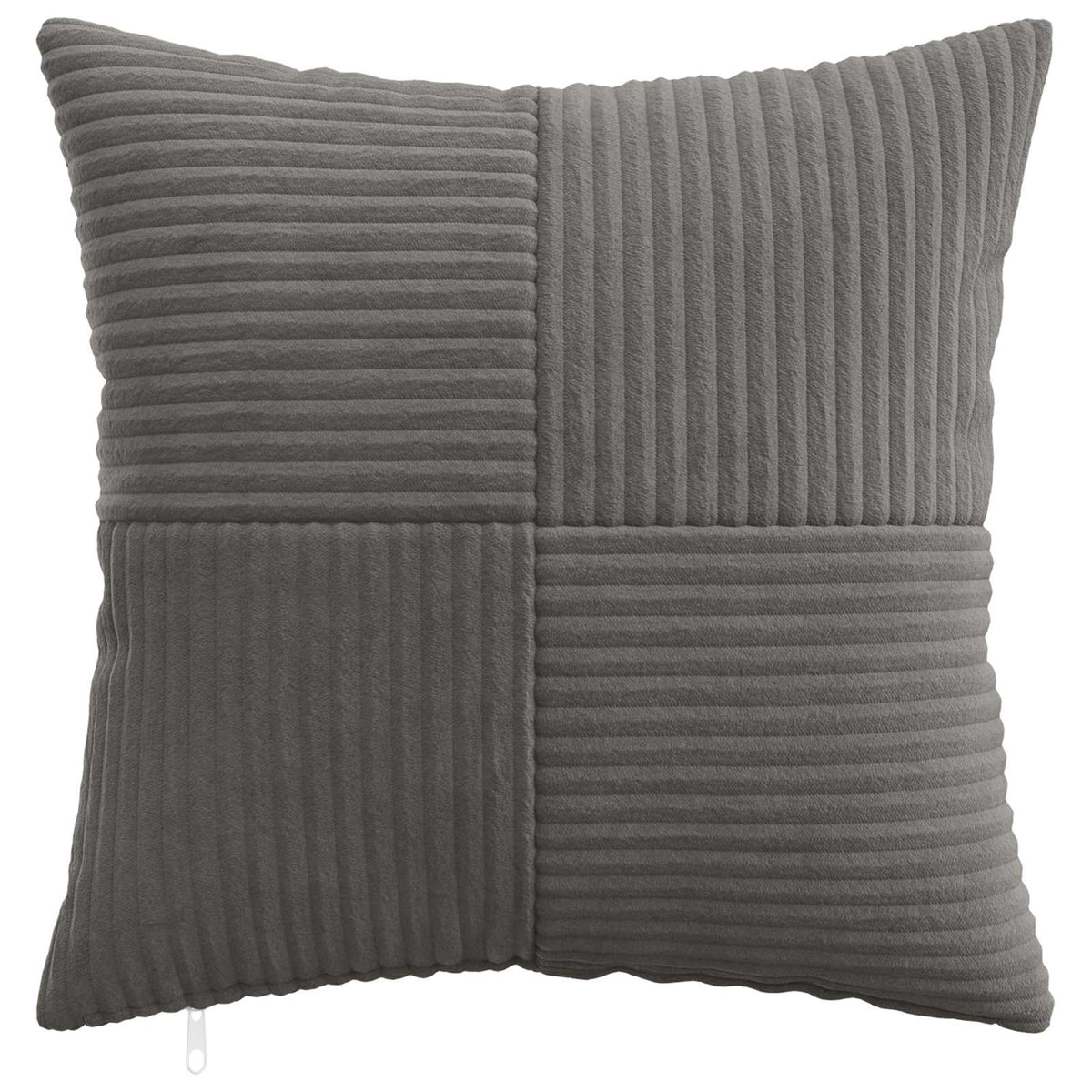 Pudebetræk 2 pcs ALMELO Mørkegrå 45 x 45 cm cordfløjl