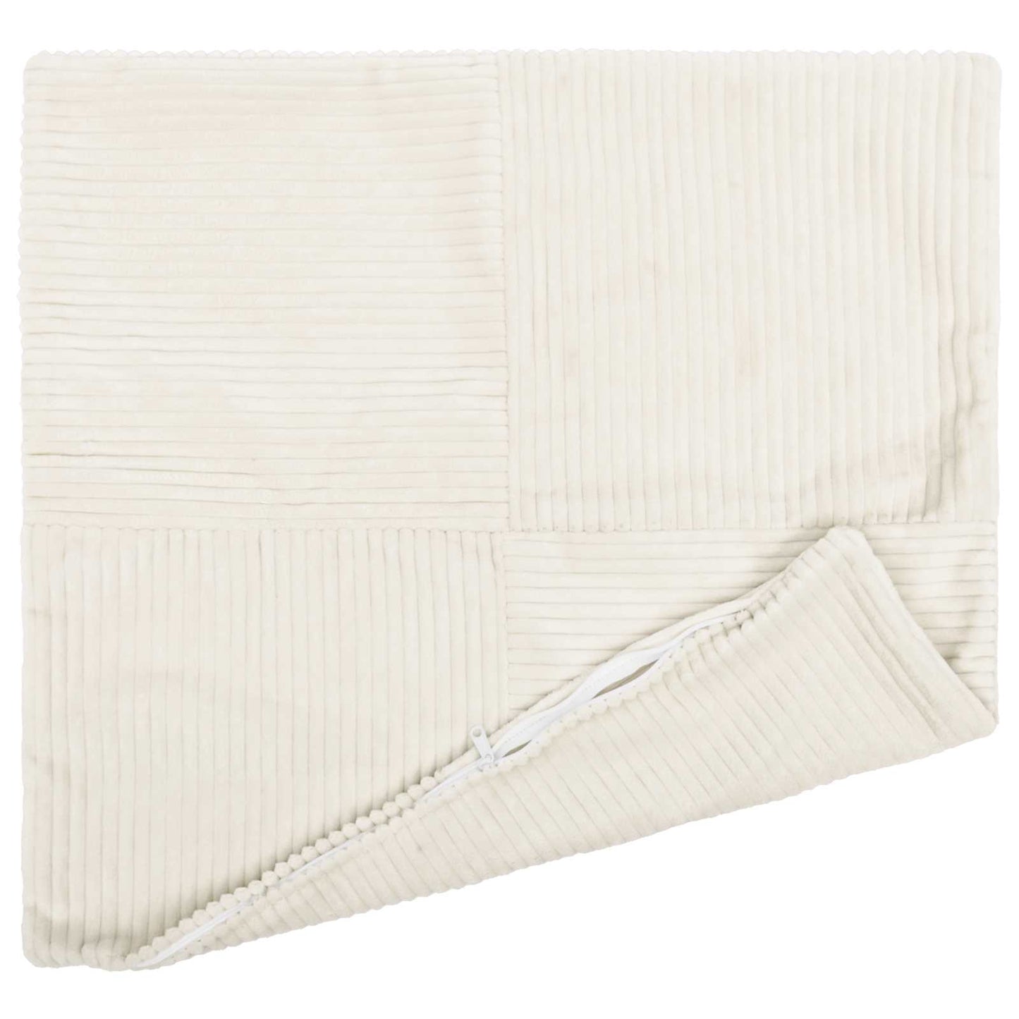 Pudebetræk 6 pcs ALMELO Cremefarvet 45 x 45 cm cordfløjl