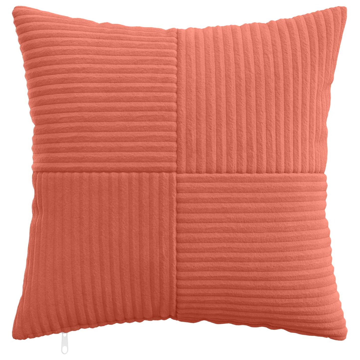 Pudebetræk 12 pcs ALMELO Rød orange 45 x 45 cm cordfløjl