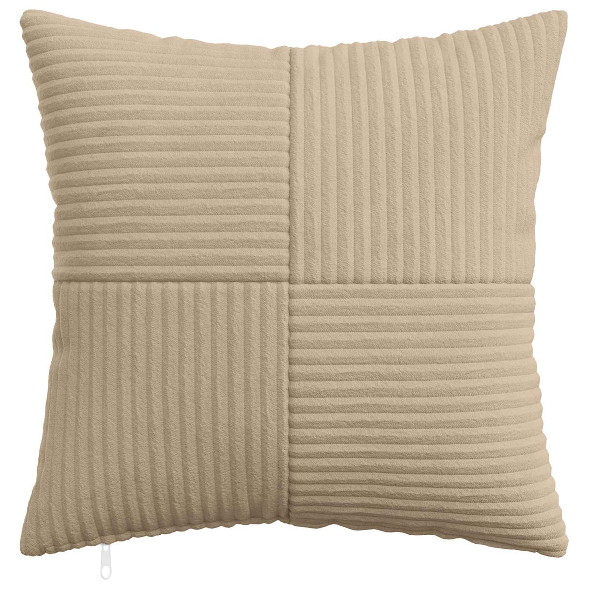 Pudebetræk 12 pcs ALMELO Gråbrun 45 x 45 cm cordfløjl