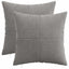 Pudebetræk 2 pcs ALMELO Lysegrå 50 x 50 cm cordfløjl