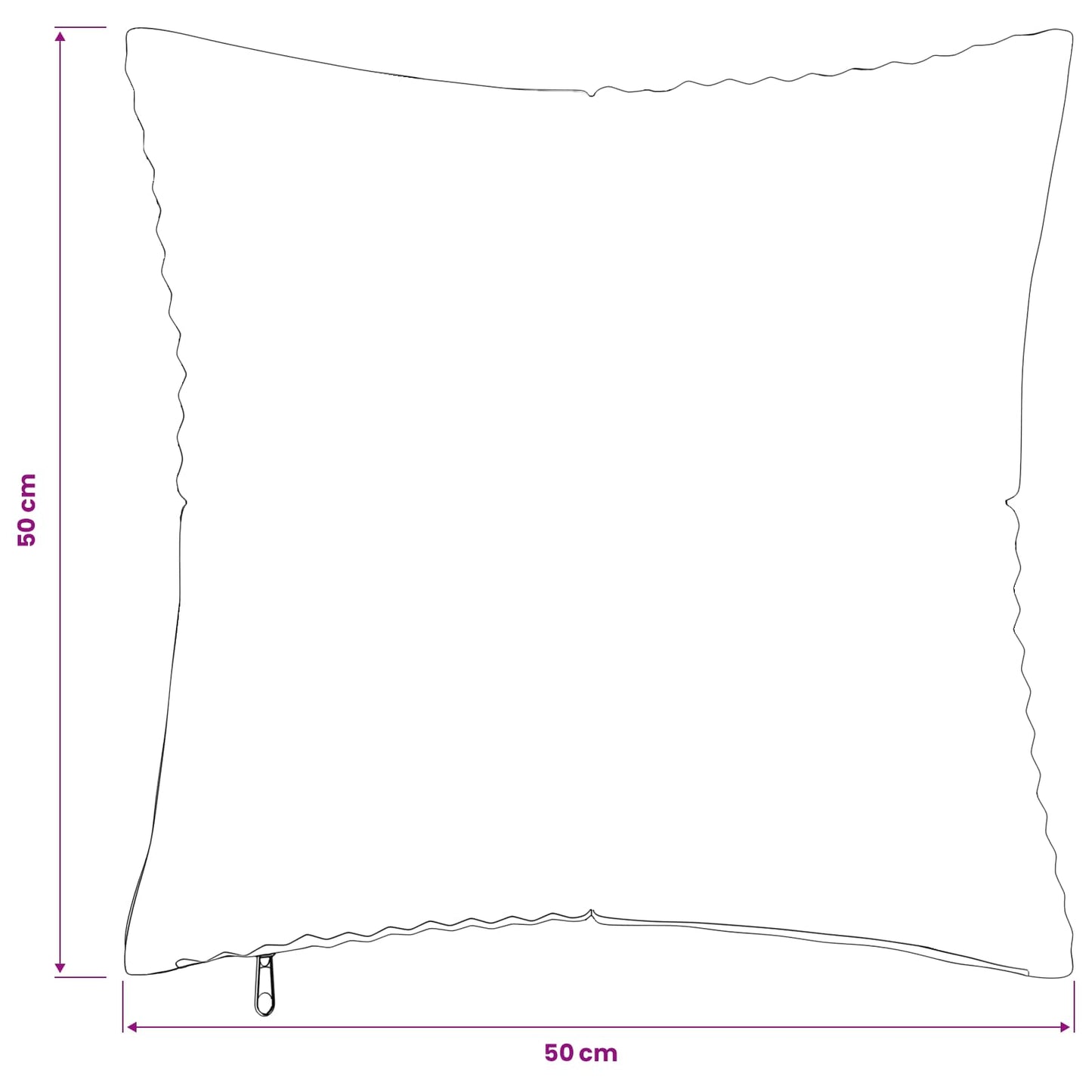 Pudebetræk 12 pcs ALMELO Lysegrå 50 x 50 cm cordfløjl