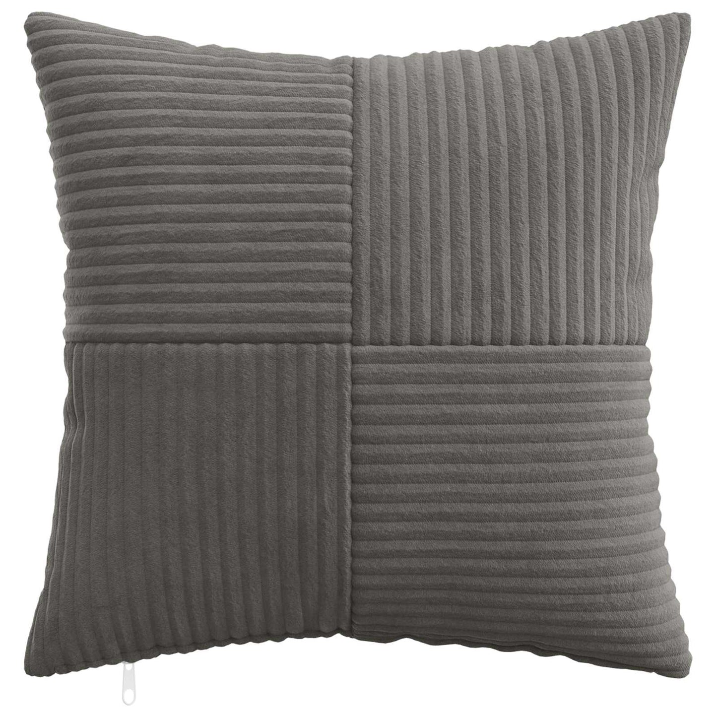 Pudebetræk 2 pcs ALMELO Mørkegrå 50 x 50 cm cordfløjl