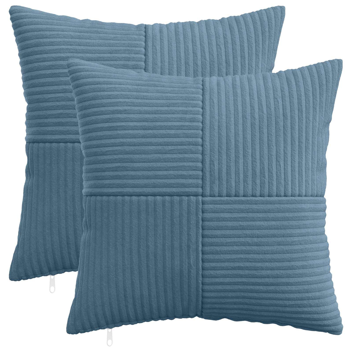 Pudebetræk 2 pcs ALMELO Blå 50 x 50 cm cordfløjl