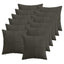 Pudebetræk 12 pcs ALMELO Antracit 50 x 50 cm cordfløjl