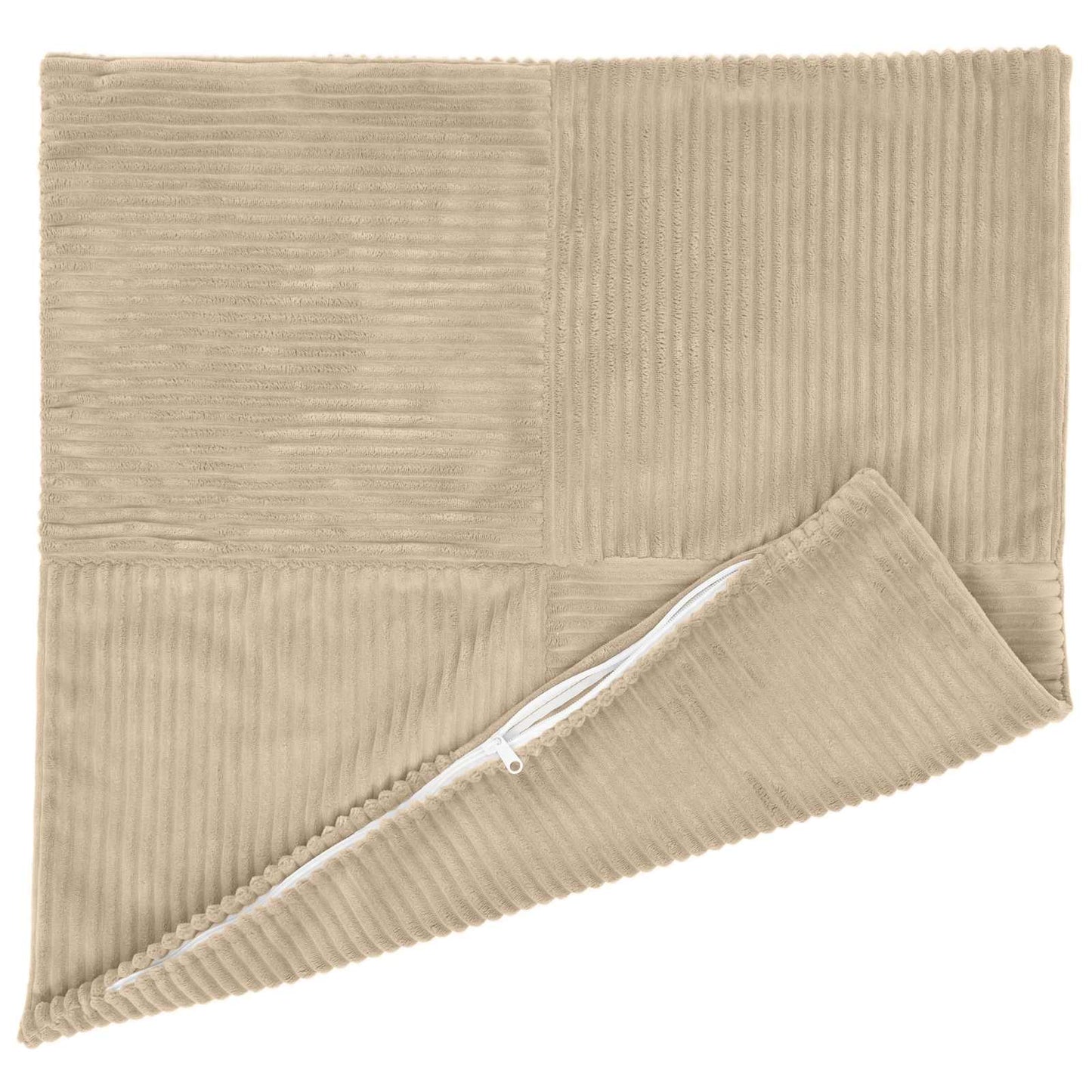 Pudebetræk 2 pcs ALMELO Gråbrun 50 x 50 cm cordfløjl