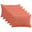 Pudebetræk 6 pcs ALMELO Rød orange 50 x 70 cm cordfløjl
