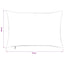 Pudebetræk 2 pcs ALMELO Mørkeblå 50 x 70 cm cordfløjl