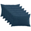 Pudebetræk 6 pcs ALMELO Mørkeblå 50 x 70 cm cordfløjl