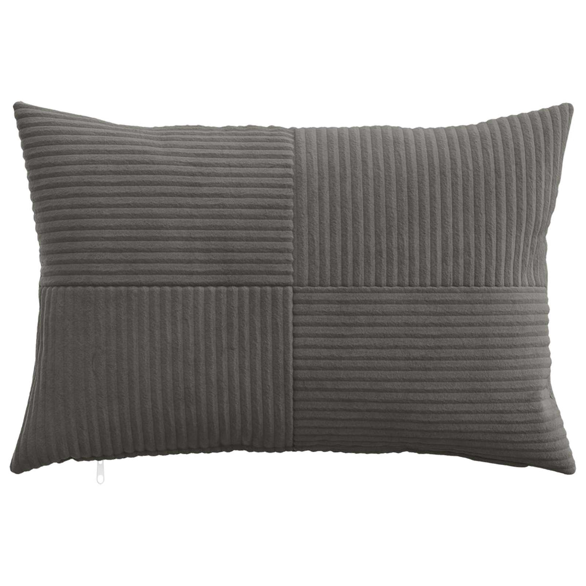 Pudebetræk 2 pcs ALMELO Mørkegrå 50 x 75 cm cordfløjl