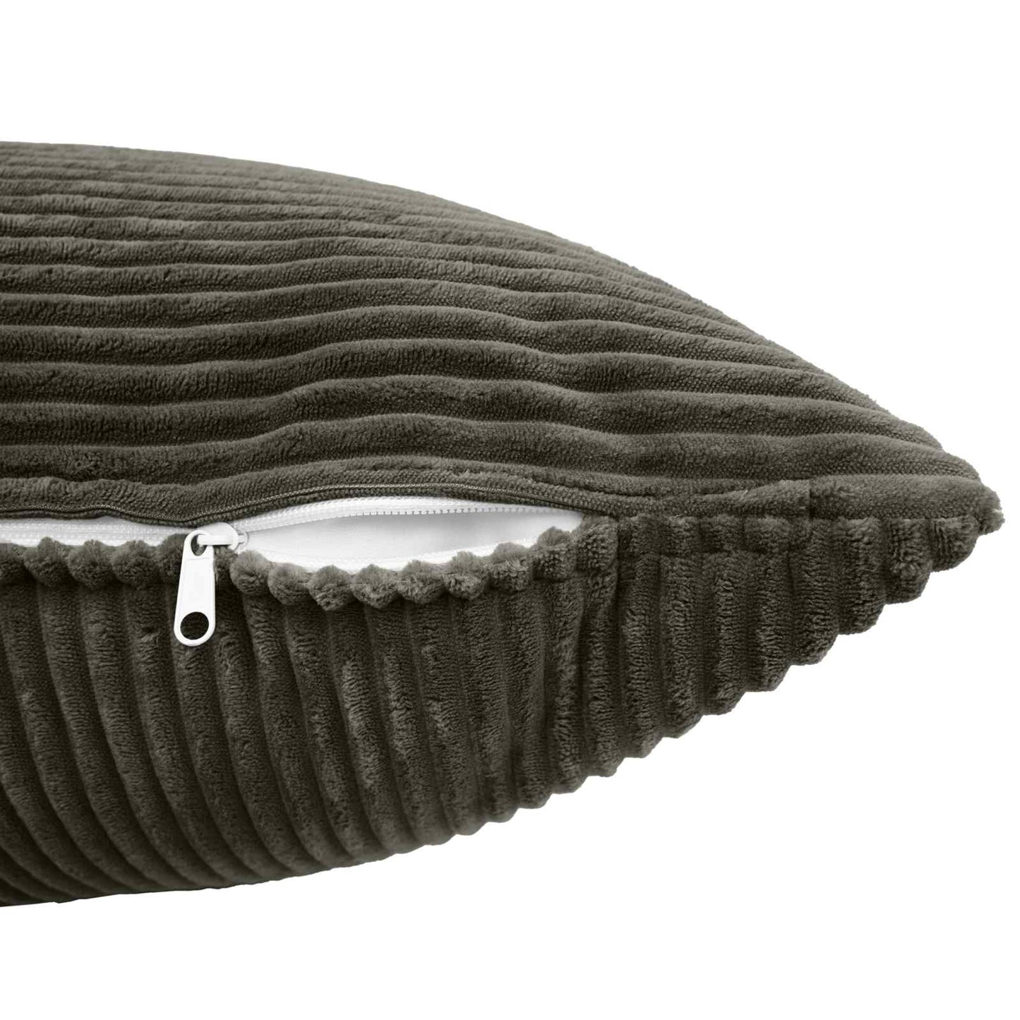 Pudebetræk 2 pcs ALMELO Antracit 50 x 75 cm cordfløjl
