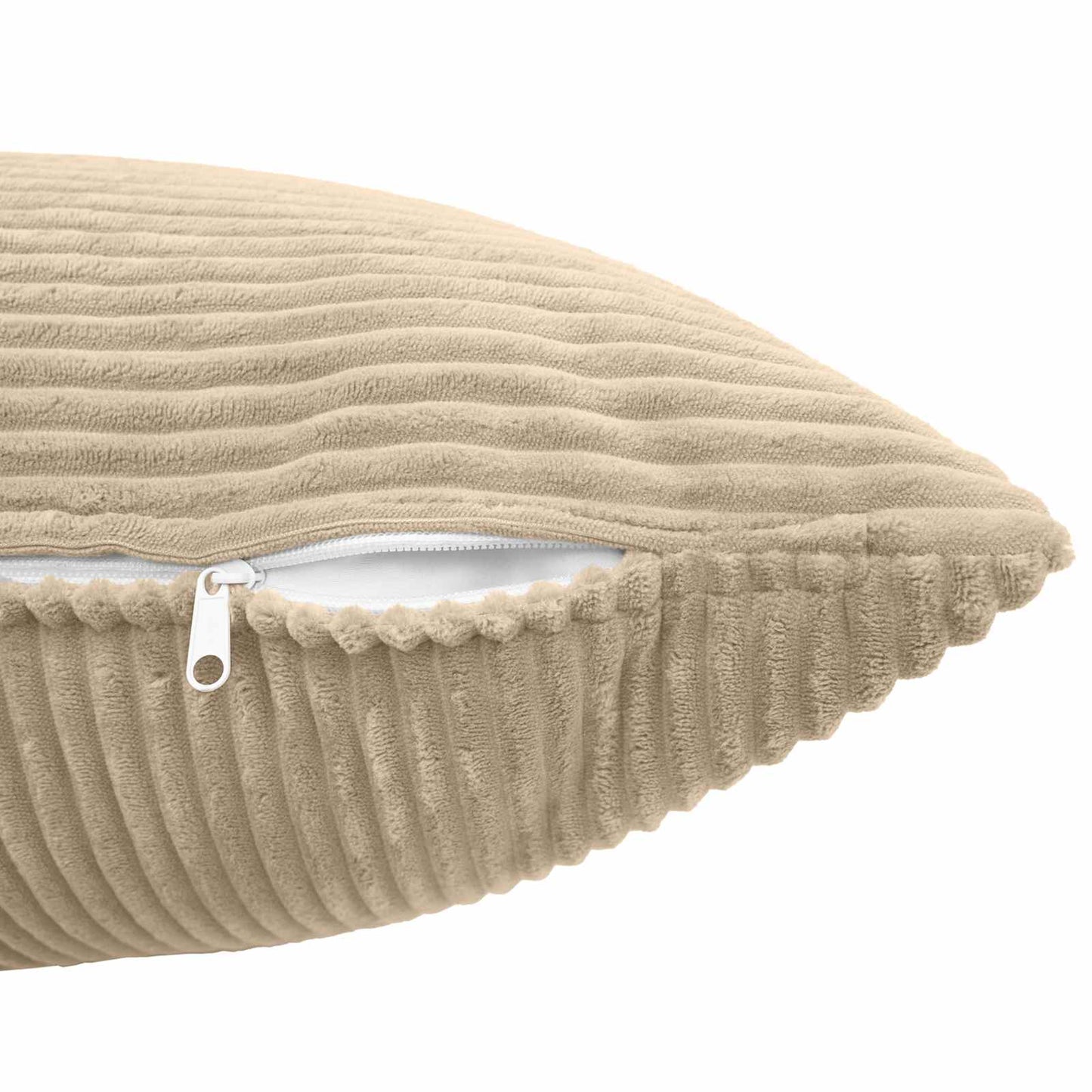 Pudebetræk 6 pcs ALMELO Gråbrun 50 x 75 cm cordfløjl